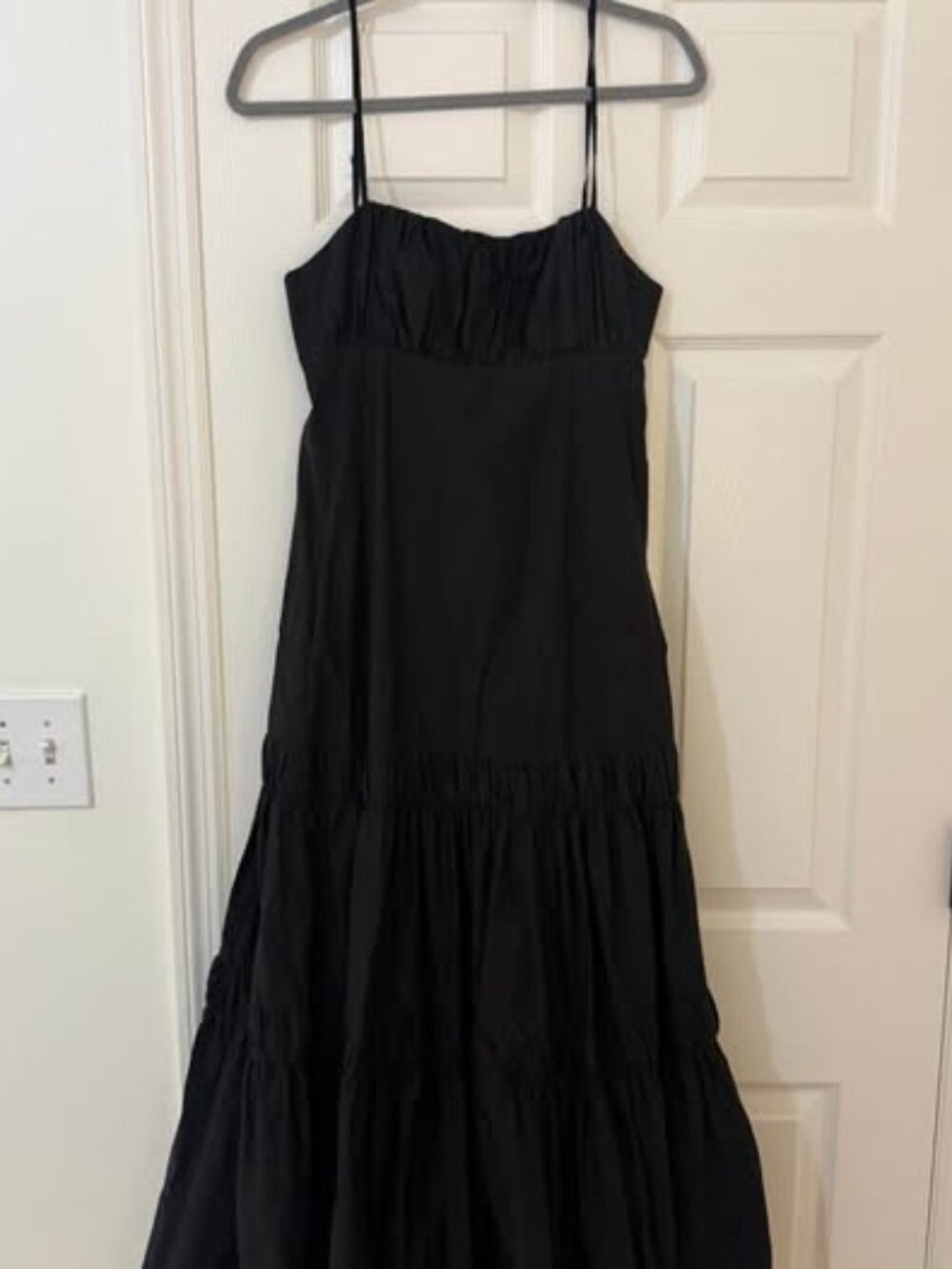 NICHOLAS Gathered Cotton Maxi Dress